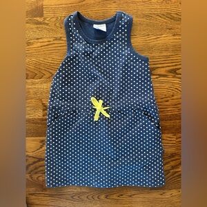 Toobydoo Navy Polka Dot Kids Dress